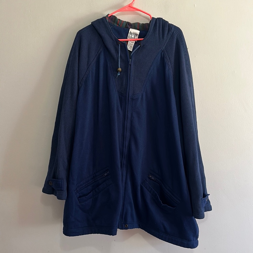 Jacque and Koko zip up jacket blue 26/28